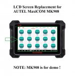 LCD Screen Display Replacement for AUTEL MaxiCOM MK908 MK908P